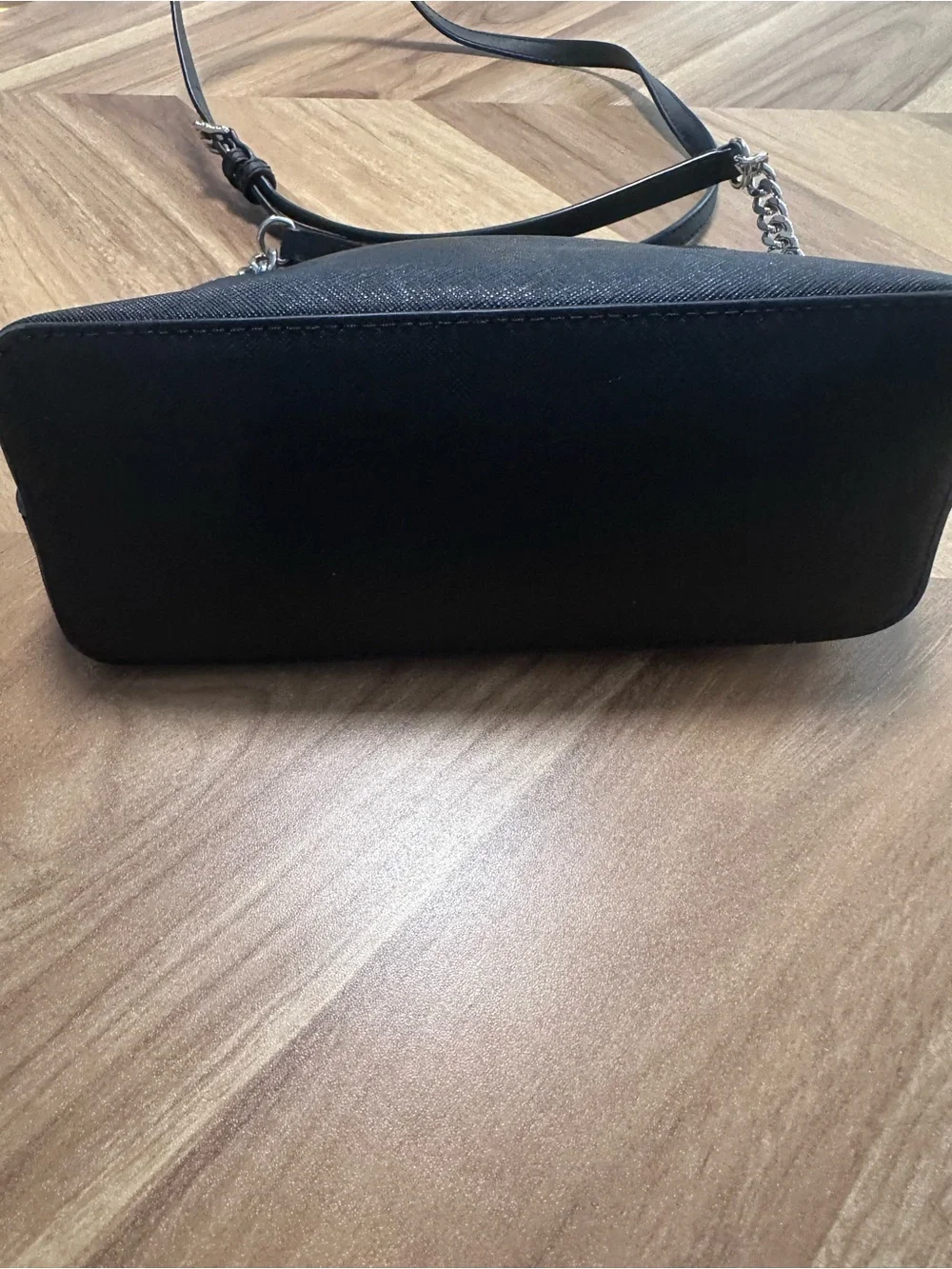 Michael Kors black Jet Set Travel medium dome crossbody purse